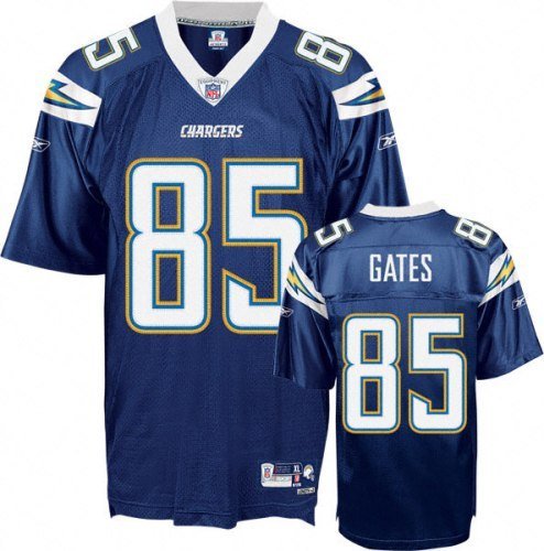 Antonio Gates Reebok NFL Navy Premier San Diego Chargers Jersey - Medium