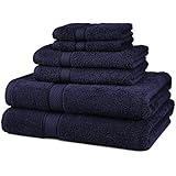 Pinzon Egyptian Cotton 6-Piece Towel Set - Navy