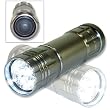 Neiko Super-Bright 9 LED Heavy-Duty Compact Aluminum Flashlight - Gunmetal