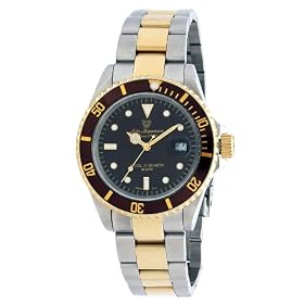 Jules Jurgensen Mens Two Tone Divers Watch #7801NR Jules Jurgensen Men's Two-Tone Divers Watch #7801NR