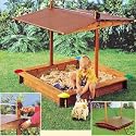 SANDKASTEN MICKEY MIT ABSENKBAREM DACH GASPO HOLZ NEU