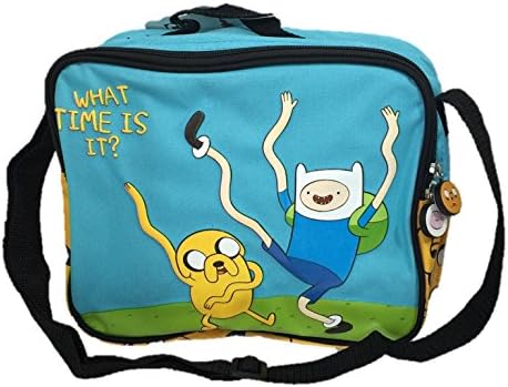Childrens Cartoon Network Adventure Time School What Time is It Lunch Bag and Bottle