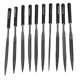 uxcell　 ニードルのファイルセット　金工ツール　メタル　プラスチック　木工具　10個入り