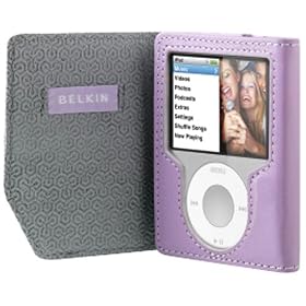 Click here to buy Belkin F8Z267-LAV Leather Folio for iPod Nano 3rd Generation -Video (Lavender) by Belkin.