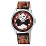 Armitron Kids' 3800001 Kung Fu Panda Silver-Tone Black and Red Strap Character Watch
