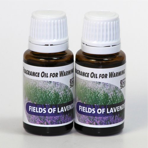 2-pack. Lavender Fragrance Oil for Warming From Ecoscents (15 Ml). Highly Concentrated for Intense Fragrance, Ready to Use - No Wax or Water Carrier Needed.