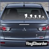 Family Decal Set Sports Hockey Stick People Car or Wall Vinyl Decal Stickers
