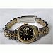 Vintage/Antique: Woman's Rolex Oyster Perpetual DateJust Automatic Watch Two Tone Quick-Set Black Dial