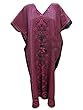 Pink Cotton Kaftan Printed Long Caftan Dress Lounge Wear