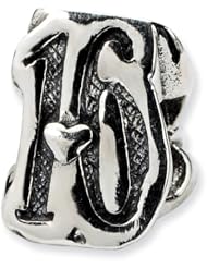 Sterling silver Sweet 16 Charm Bead Fits Pandora Chamilia Biagi Bracelet