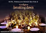 Twilight Saga Breaking Dawn Part 1 Wedding Reception of Edward Cullen and Bella Swan Dinnerware Set for Two Porcelain 10-piece By Carmona