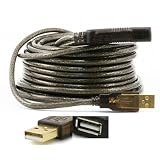 10 Meters (32 Feet) USB 2.0 Active Extension / Repeater Cable A Male to A Female