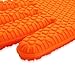 Cool-Shop Heat Silicone BBQ Grill Oven Gloves - Best Heat Protection -Use as BBQ Meat Turner or Oven Mitts-1Pair (Orange)