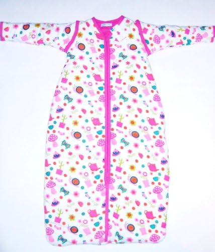 HEMA Nederland Baby Girl's Warm Flannel Cotton Puff Snuggle Sleep Sack Bag 6M-12M