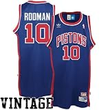 Dennis Rodman Jersey: adidas Blue Throwback Swingman #10 Detroit Pistons Jersey