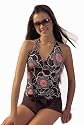 Marina West Women's Swimsuit, Two Piece, Boyshorts, Halter Tankini with Boy Shorts, Multiple Patterns