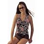 Marina West Women's Swimsuit, Two Piece, Boyshorts, Halter Tankini with Boy Shorts, Multiple Patterns