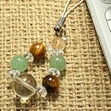 【天然石屋さんストラップ】 金運 財を得るチャンスを逃さない S-SAP-0502