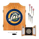 NBA Utah Jazz Wood Dart Cabinet Set