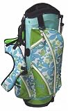 Birdie Babe Womens Ladies Golf Bag Stand Cart Turquoise Lime Flowered