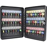 Barska 48 Position Key Lock Box with Key Lock, Black