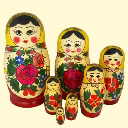 Russian Traditional 7 pc / 7 in * Nesting Nested Stacking doll s-107