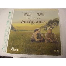 Out Of Africa Laserdisc 2 Disc set Robert Redford Meryl Streep Sydney Pollack Full Screen 161 Minutes Klaus Maria Brandauer