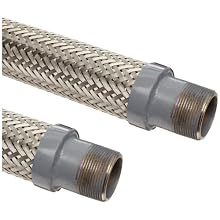 Unisource SF21 Stainless Steel Cryogenic Liquid Transfer Hose Assembly, Carbon Steel NPT Male Connection