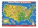 Toys : Melissa & Doug Deluxe Wooden USA Map Sound Puzzle