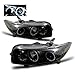 SPPC Black Projector Headlights Assembly Set Halo W/O CCFL Bar for Scion xB - (Pair) Driver Left and Passenger Right Side Replacement Headlamp
