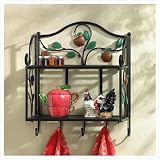Country Apple Wall Shelf Curio Cabinet