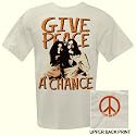 John Lennon white T-shirt 'Bed In / Give Peace A Chance' 2-sided tee