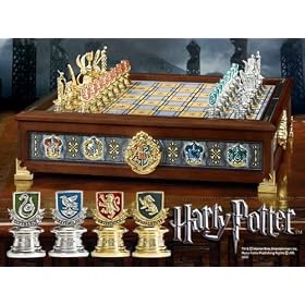 Harry Potter Hogwarts Houses Quidditch Chess Set by The Noble Collection