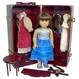 9 Piece Doll Trunk Wardrobe Vanity Fits American Girl 18" Dolls