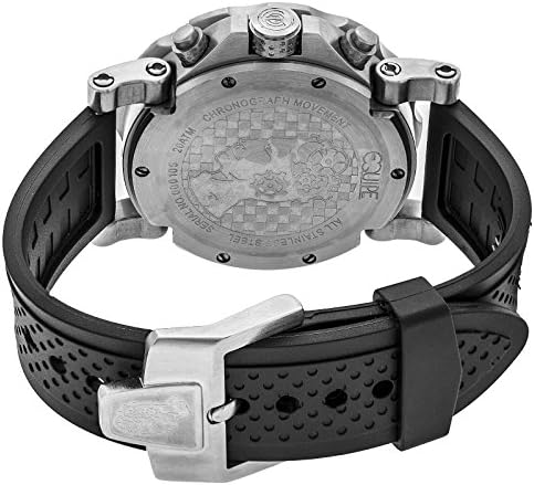 Equipe Tritium Rivet Mens Watch, Black-Silver-Black