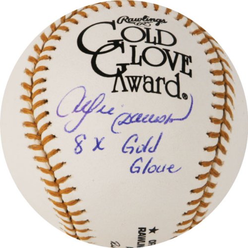 Andre Dawson Chicago Cubs Autographed Gold Glove Baseball w/ 