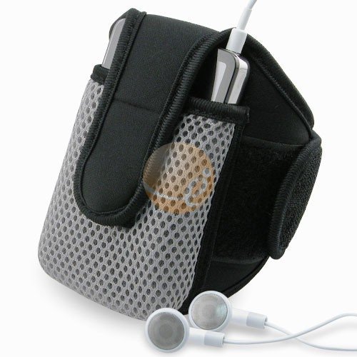 Sportband with case for Ipod Video Mp3 Cell phone black