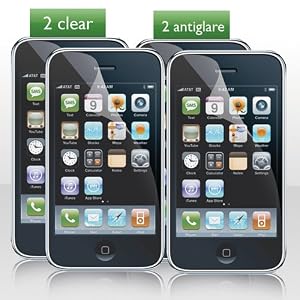 Sonix Screens 4 Pack Screen Protectors for iPhone 3G and 3GS (2 Clear,2 Anti,Glare)