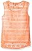 Amy Byer Girls' Big Sleeveless Tie Front Lace Back Top