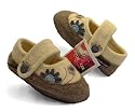 Haflinger Hauschuhe, Slipper, Ballerinas, Gaertnerin, weiss, Wolle