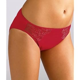 Liz Claiborne Hi-Cut Brief with Embroidered Lace Trim Panty