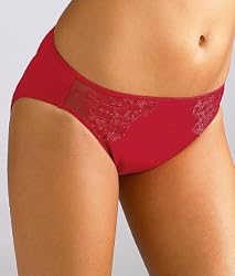 Liz Claiborne Hi-Cut Brief with Embroidered Lace Trim Panty