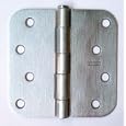 Satin Nickel 4 X 4 X 5/8 Radius Hinges