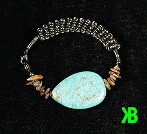 Coiled Turquoise Bracelet