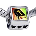 Gold Religious-Bible Photo Heart European Charm Bead Bracelets - Pandora & Bracelet Compatible