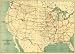 1892 LARGE LAND GRANT AND RAILROAD MAP OF UNITED STATES