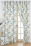 Swirl Teal 18x18 Contrast Piped Cushion Cover