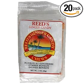 Reed's Ginger Candy Chews, 9-count (Pack of 20)