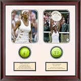 Serena and Venus Williams Dual Autographed Tennis Ball Shadowbox