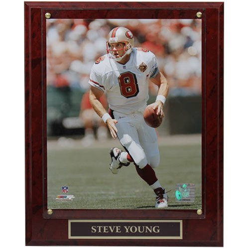 San Francisco 49ers #8 Steve Young 10.5'' x 13'' Player Plaque